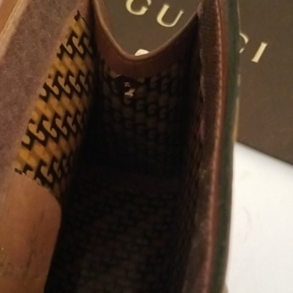 Gucci Leather Suede Clutch Crossbody Purse - Picture 15 of 16